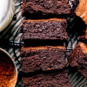 Dark-Chewy-Chocolate-Brownies
