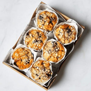 Gourmet blueberry muffin box platters for corporate morning hospitality in Stockley Park.