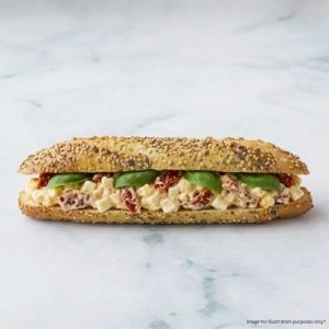 Golden Millet Egg & Sun-Blush Tomato Roll (v)