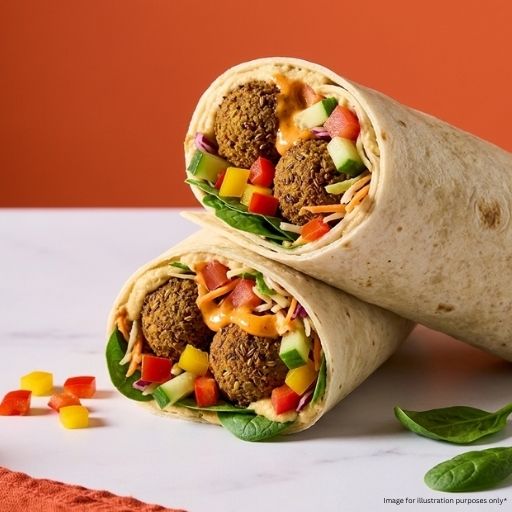 Moroccan Falafel & Hummus Wrap (vg)